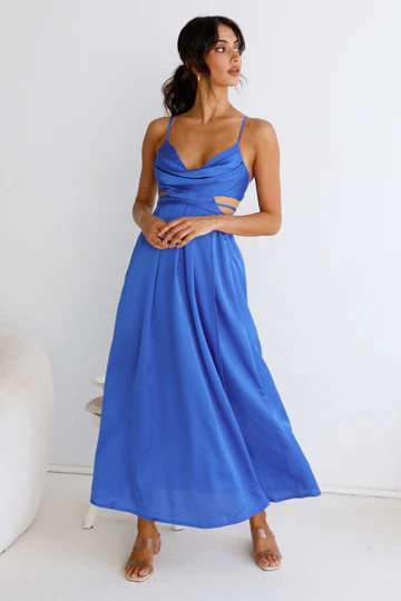 Be My Darling Maxi Dress Royal Blue | Fortunate One