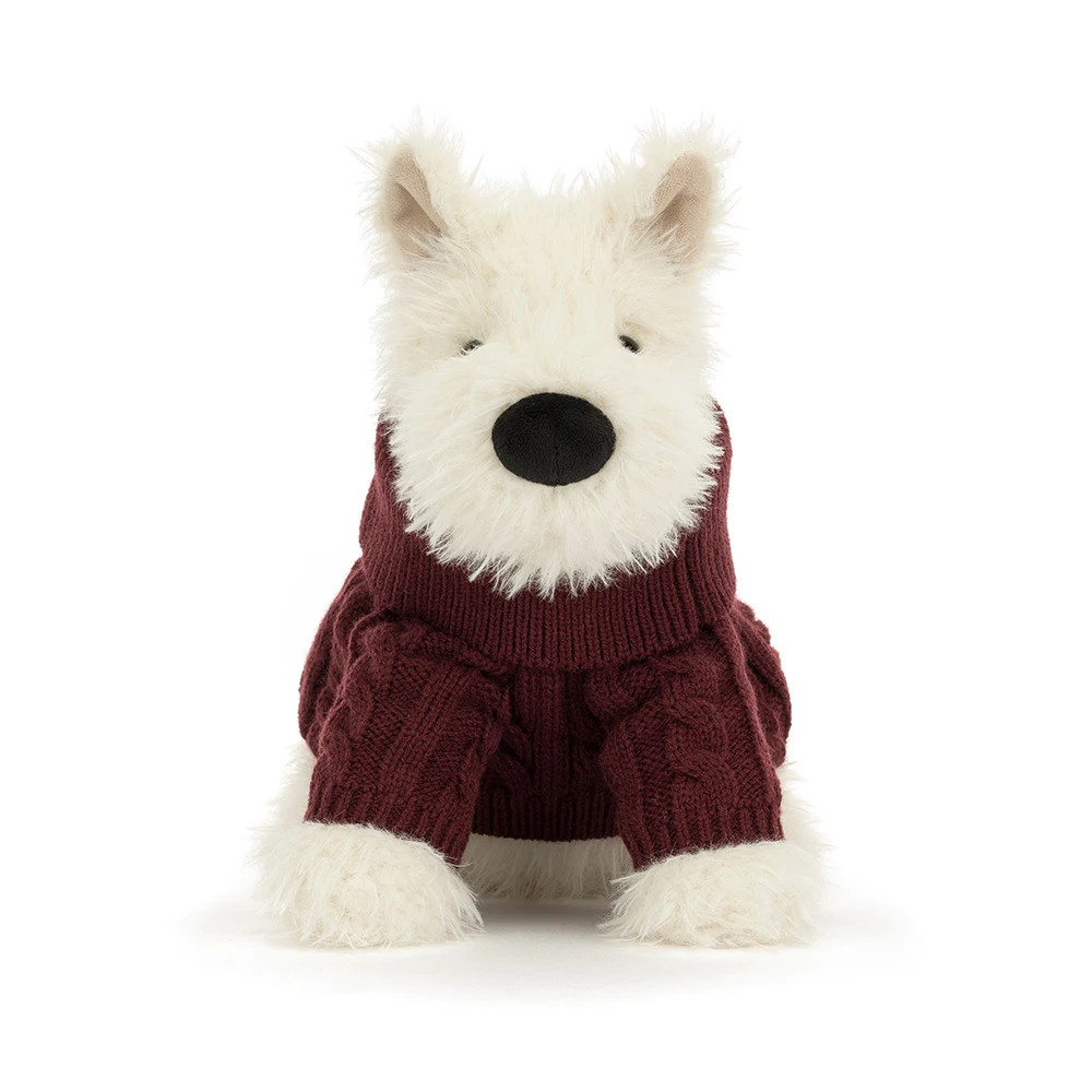 Munro Scottie Dog 'Winter Jumper' | Jellycat US