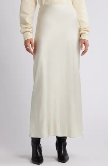Open Edit Bias Cut Maxi Skirt | Nordstrom | Nordstrom