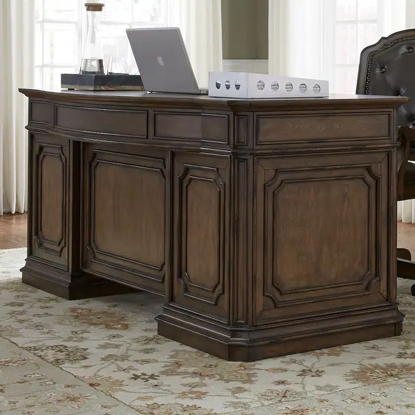 Amelia Antique Toffee Jr Executive Desk - Bed Bath & Beyond - 15629913 | Bed Bath & Beyond