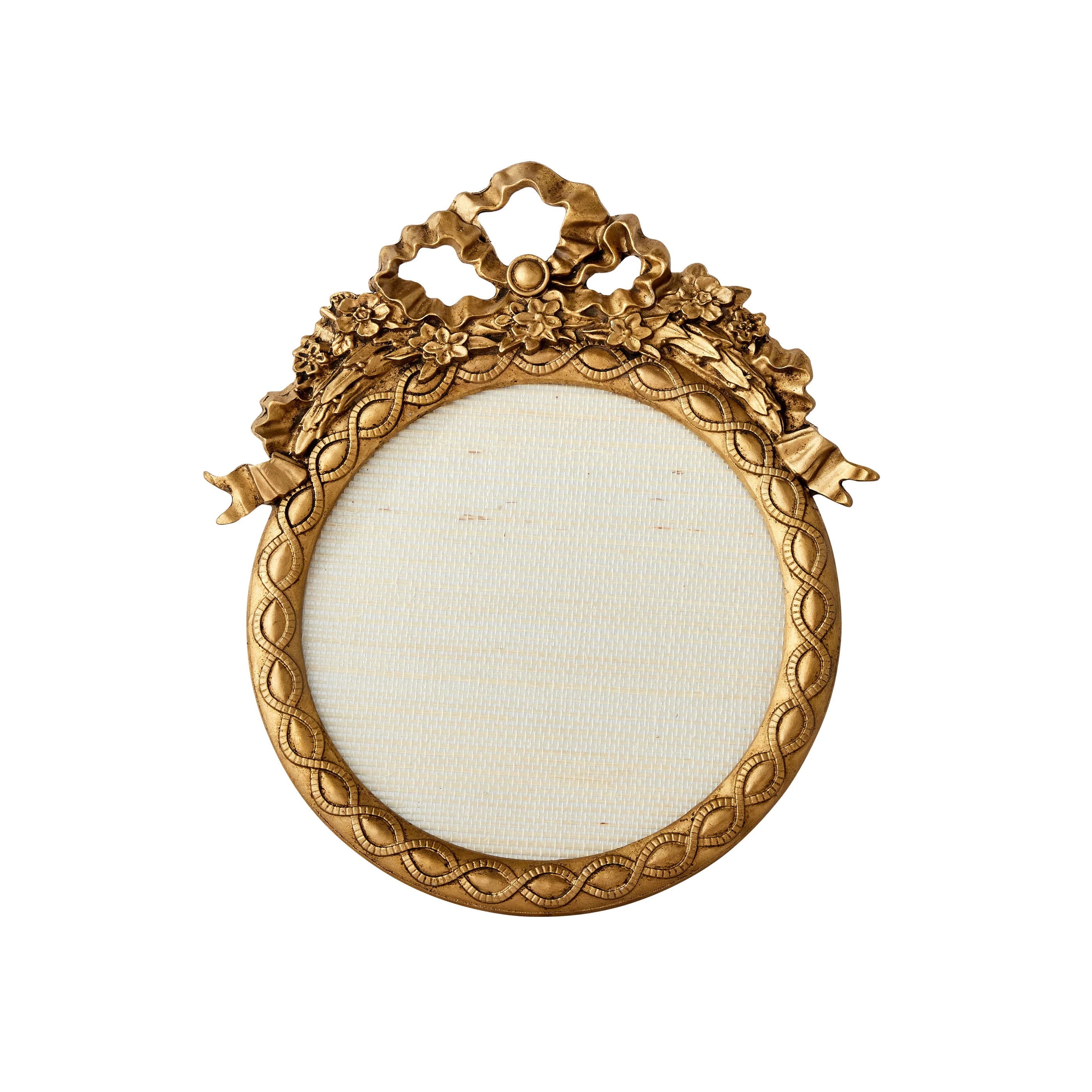 Ornate Round Bow Picture Frame | Caitlin Wilson Design