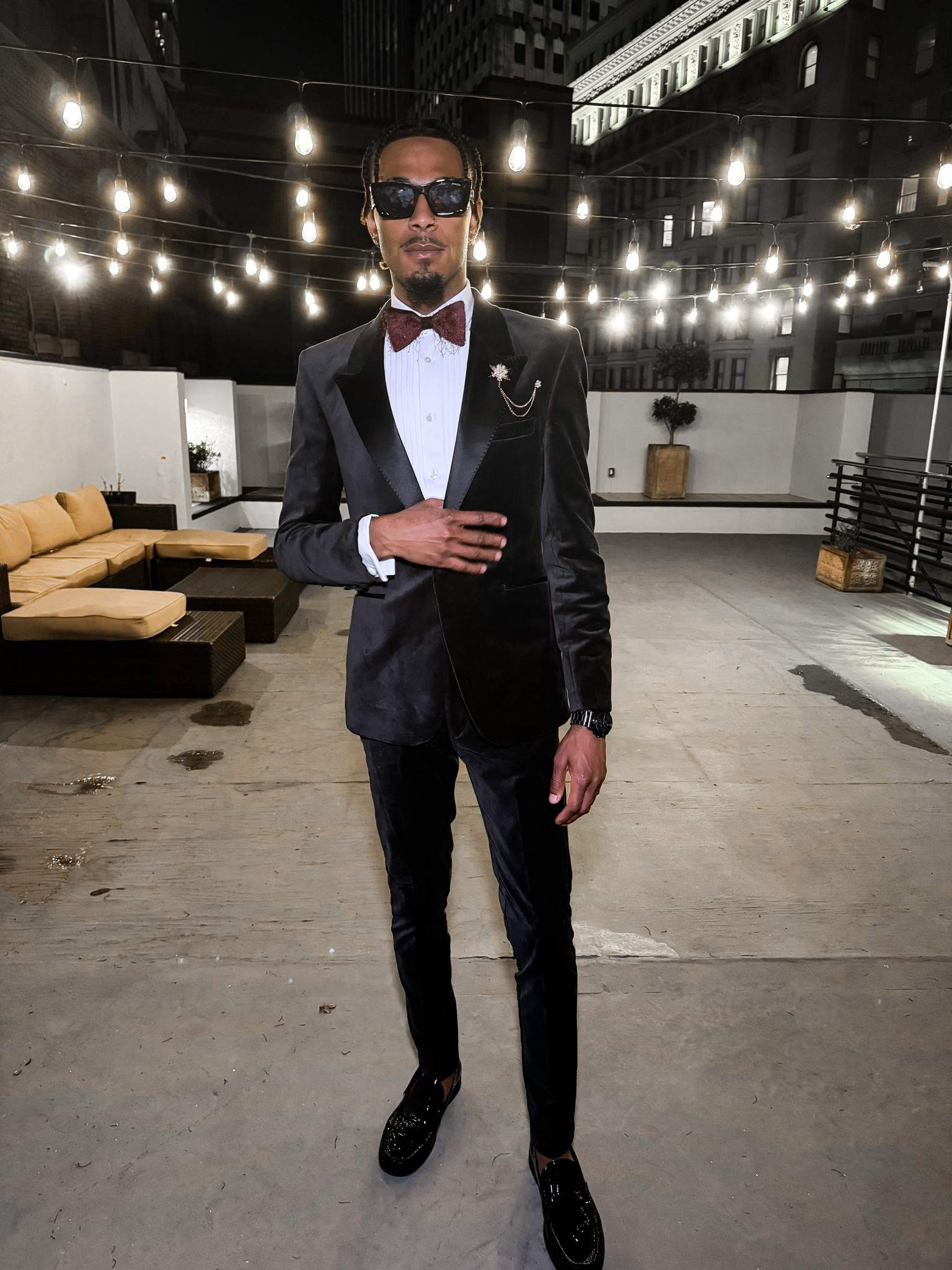 Velvet tux for the WIN‼️😮‍💨 
Everything about this tux was 🔥🔥. Styled with maroon tie and crown lapel pin. Items attached 

#LTKwedding #LTKmens #LTKstyletip