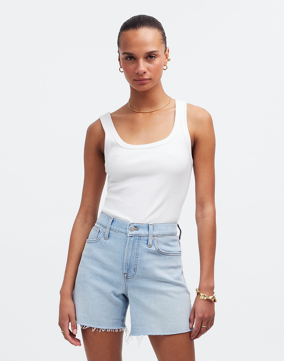 The Perfect Vintage Jean Short in Fitzgerald Wash: Raw-Hem Edition | Madewell