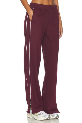 Beyond Yoga Luxe Fleece Piper Wide Leg Pant in Dark Cherry from Revolve.com | Revolve Clothing (Global)