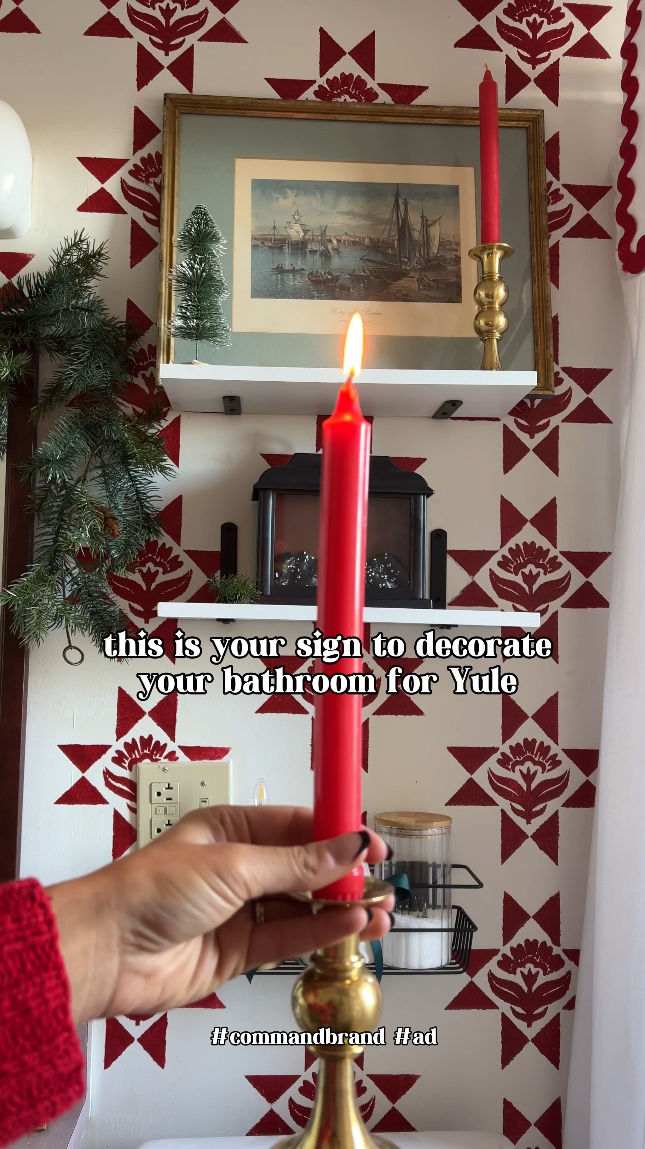 Cozy bathroom with command brand 

#LTKHome #LTKHoliday #LTKSeasonal