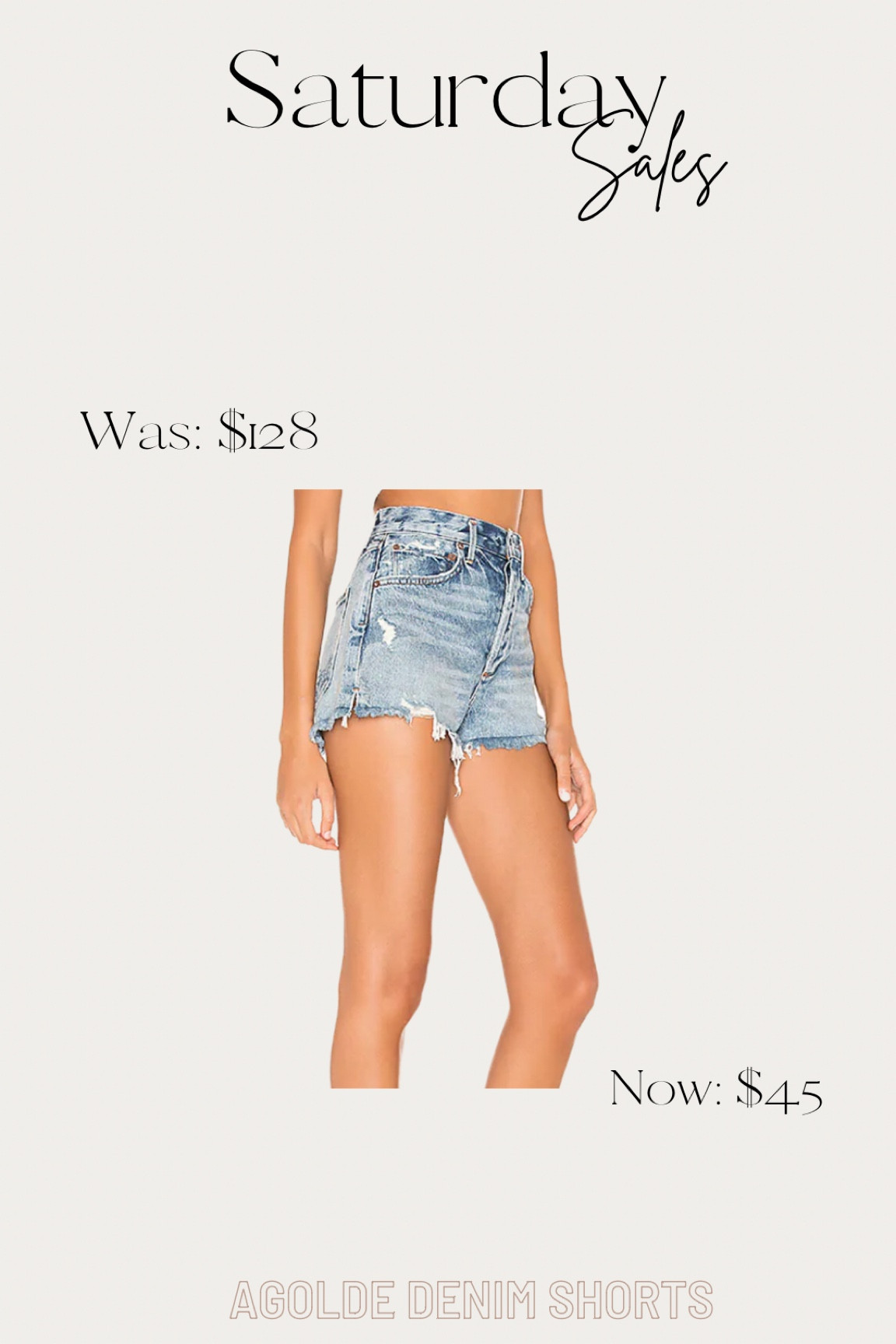 Saturday Sales: my favorite denim brand #Agolde has put their shorts on MAJOR sale! They run slightly oversized. Can size down or wear true size 

#LTKSale #LTKsalealert #LTKstyletip