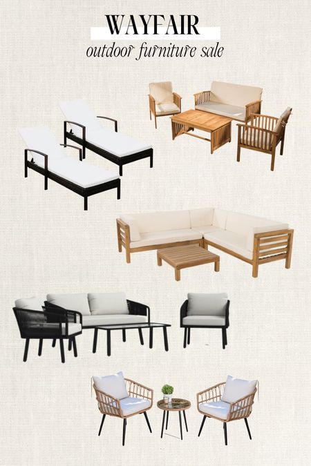 Outdoor furniture, wayfair sale
