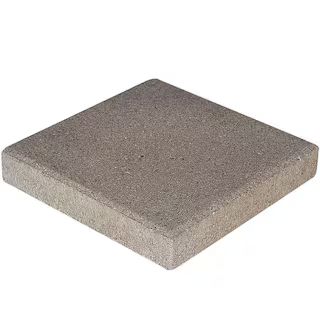 12 in. x 12 in. x 1.5 in. Pewter Square Concrete Step Stone | The Home Depot
