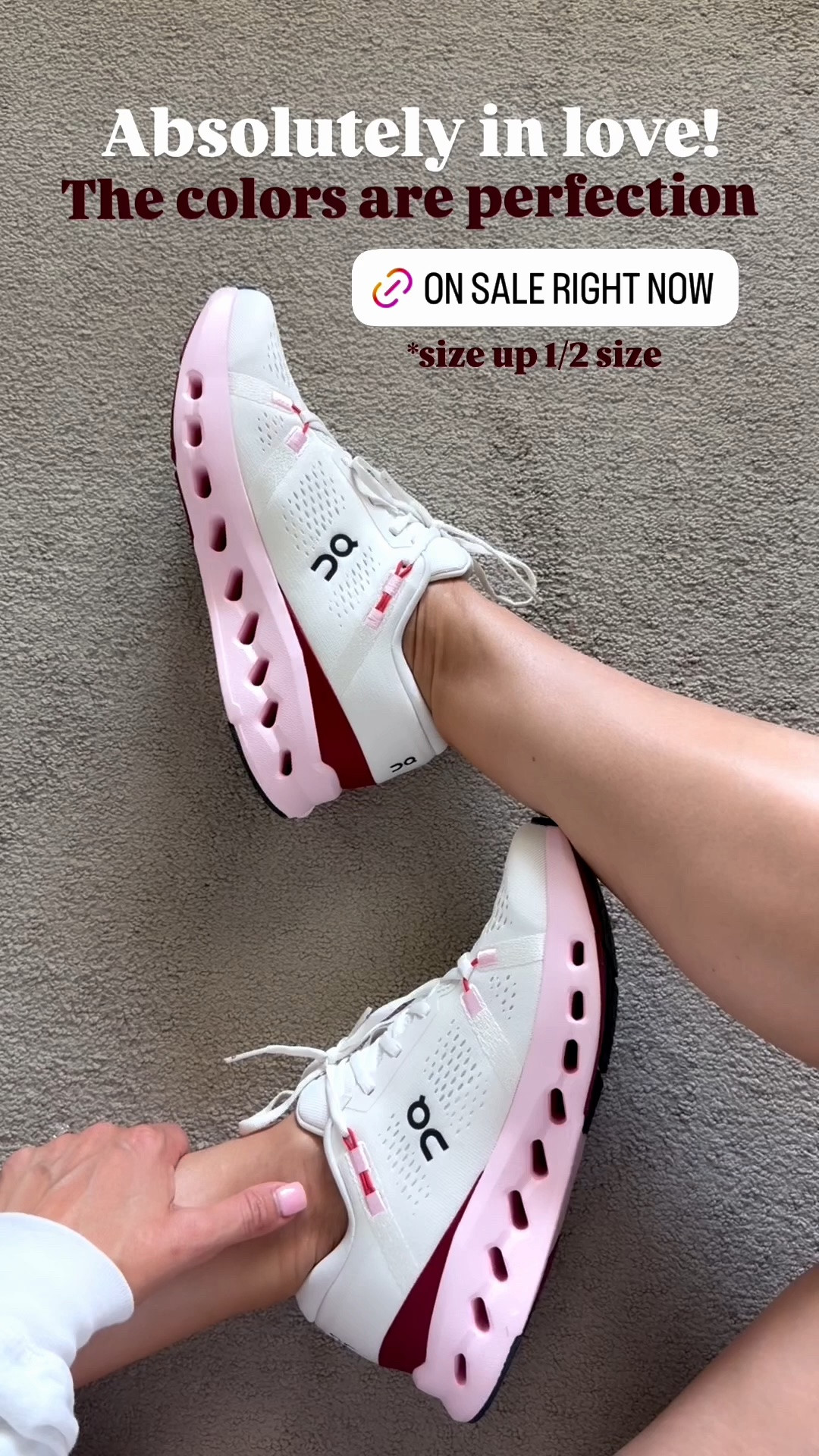Absolutely in love with these ON’s. They’re great for running and cross training! Size up 1/2 size

#LTKfitnessgoals #LTKSaleAlert #LTKActive