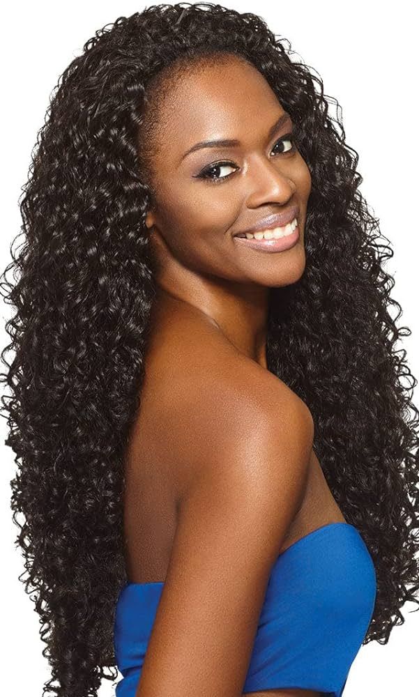 Outre Quick Weave Synthetic Half Wig - Penny 26" (1B Off black) | Amazon (US)
