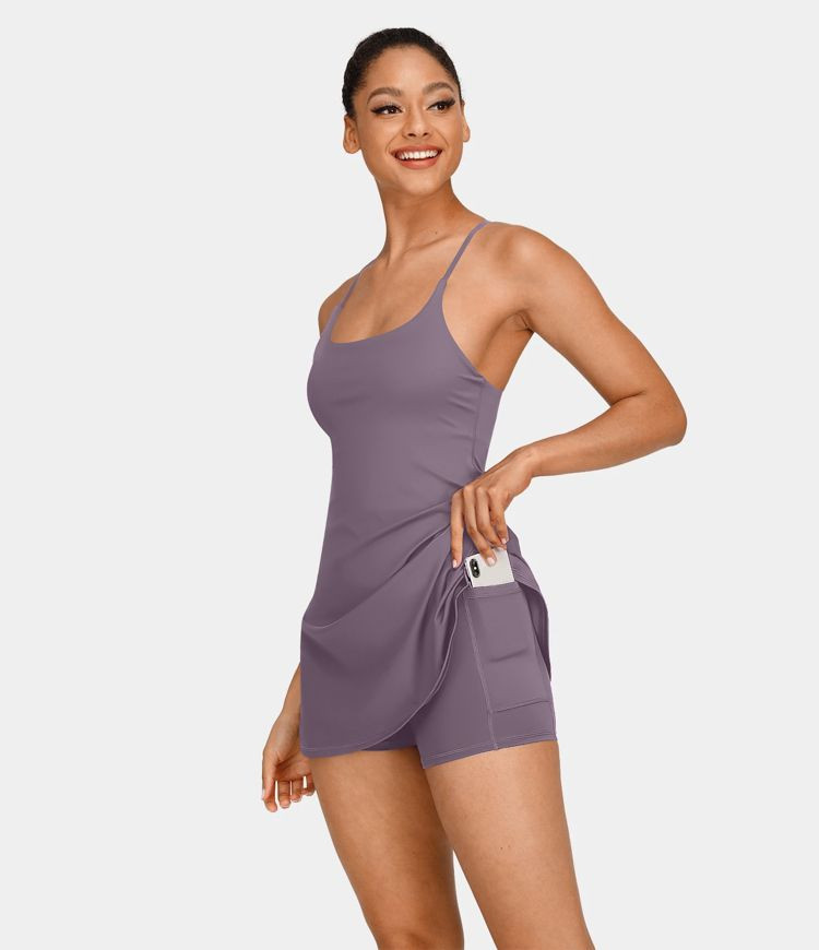 Women’s Softlyzero™ Plush Backless Active Dress-Easy Peezy Edition - Halara | HALARA