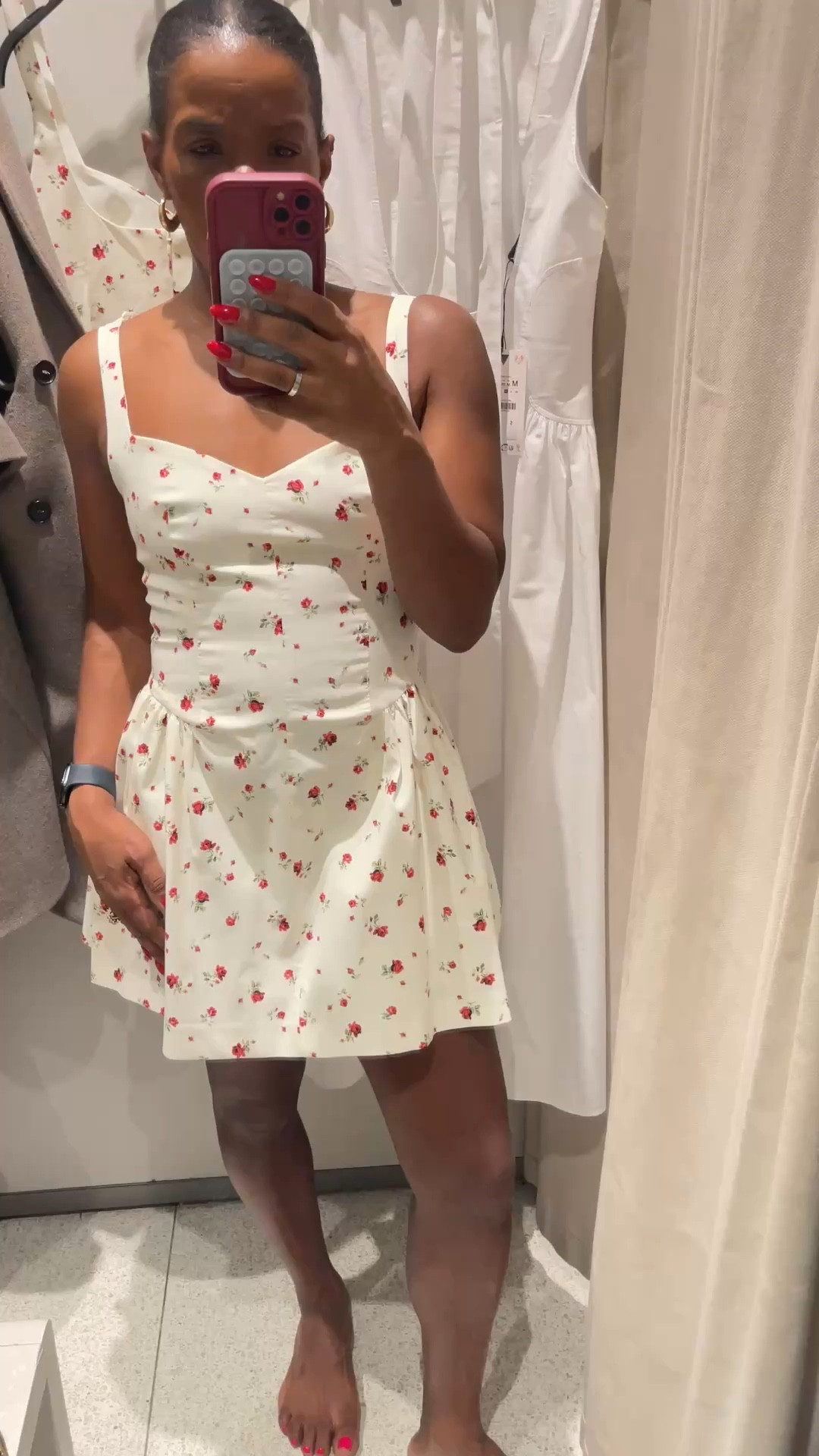 Such a cute dress for spring/summer. wearing a S

#LTKSeasonal #LTKOver40 #LTKootd