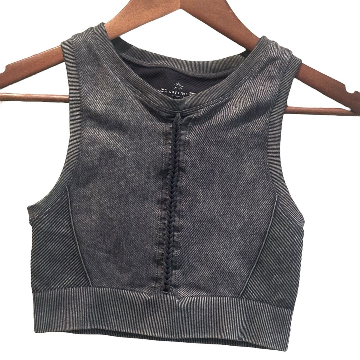 Offline by Aerie Gray Recharge Least Support Sports Bra Women’s Size Small | eBay US