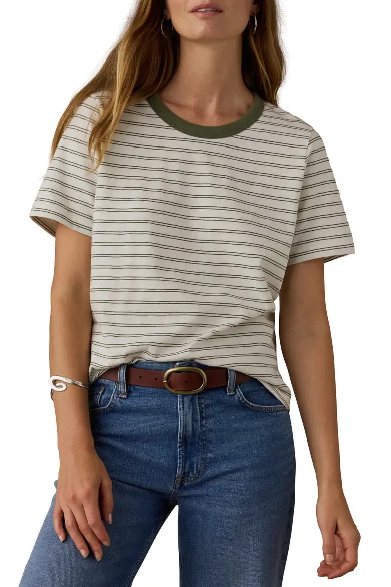 Faherty Sunwashed Essential Cotton T-Shirt (Women) | Nordstrom | Nordstrom