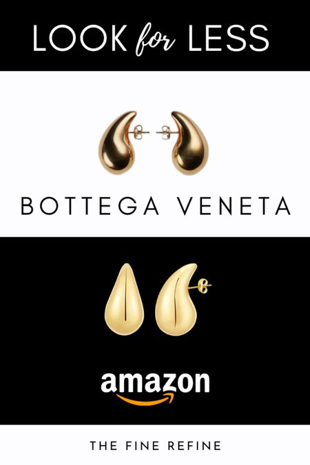 Get the look for less! These amazon  tear drop gold plated earrings are very similar to high end buys.  
#designerinspired #lookforless

#LTKFind #LTKGiftGuide #LTKstyletip