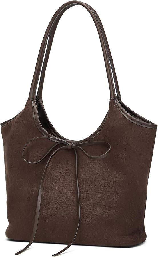 Vintage French Bow Tote Bag Large Capacity Hobo Bag Shoulder Bag Satchel Purse Chic Underarm Bag ... | Amazon (US)