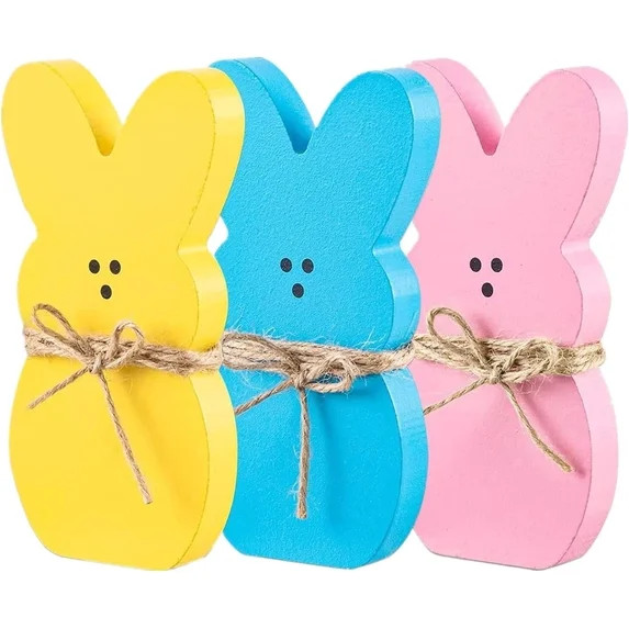 3Pcs Easter Decorations Bunny Tabletop Centerpieces-Indoor Easter Decoration for Spring Home Offi... | Walmart (US)