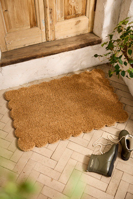 Scalloped Coir Doormat | Anthropologie (US)