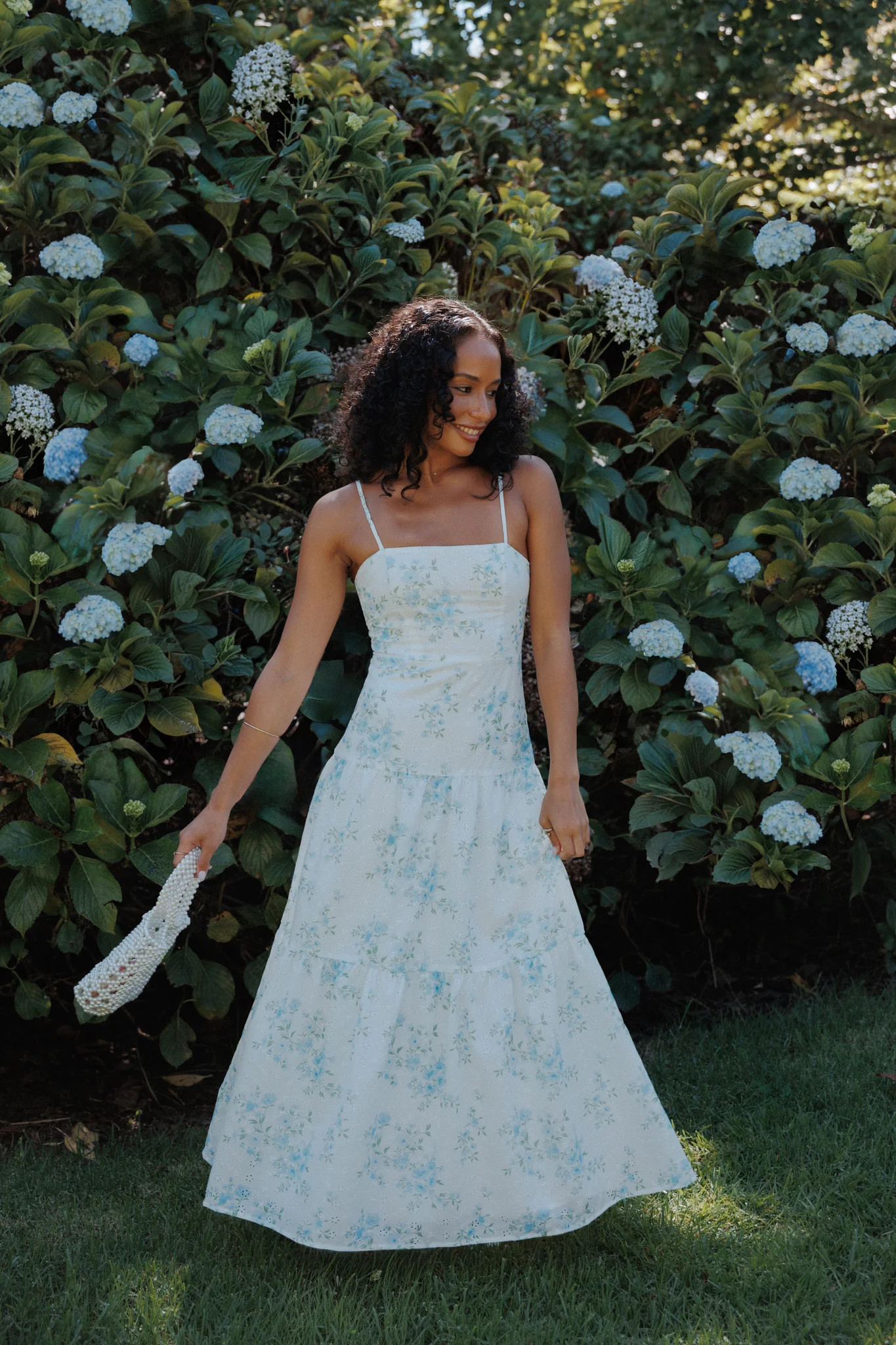 Botanique Midi Dress - Blue Floral | Petal & Pup (US)