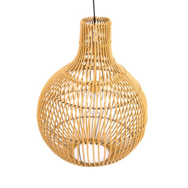 Better Homes & Gardens Natural Solar Outdoor Hanging Lantern with LED | Walmart (US)