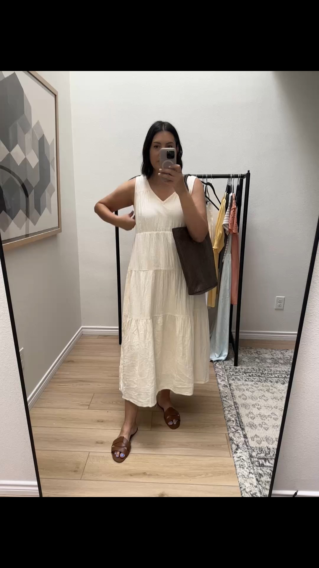 This dress runs a bit generous, so no need to size up! It is fully lined so there is no sheerness! The fabric is light and airy, but there is quite a lot of structure to the fabric which keeps the shape. I was pleasantly surprised by how luxe it felt! A medium would fit me best! Comes in a few colors, as well! @onequince #quincepartner


#LTKFindsUnder100