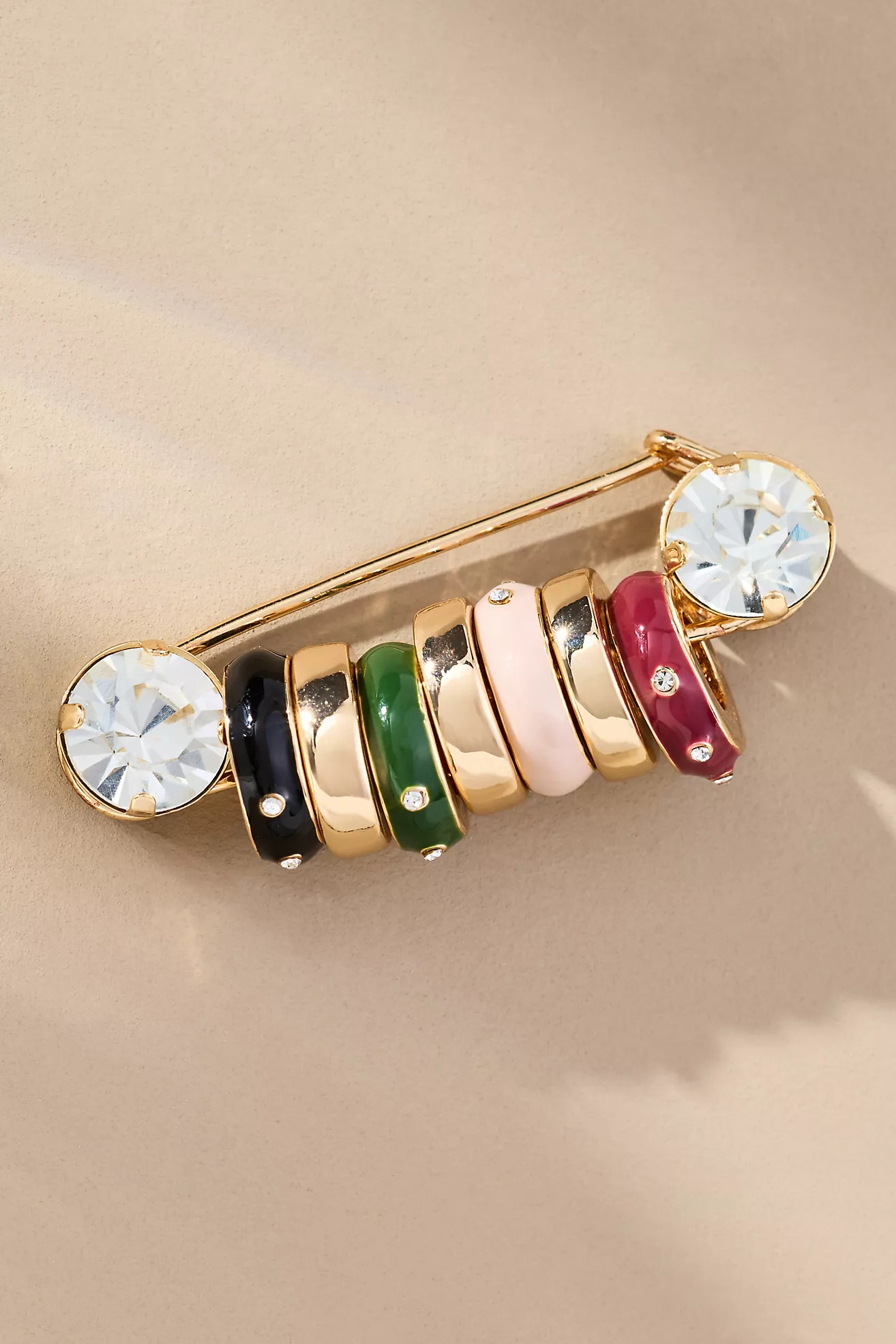 Paperclip Donut Charm Brooch | Anthropologie (US)