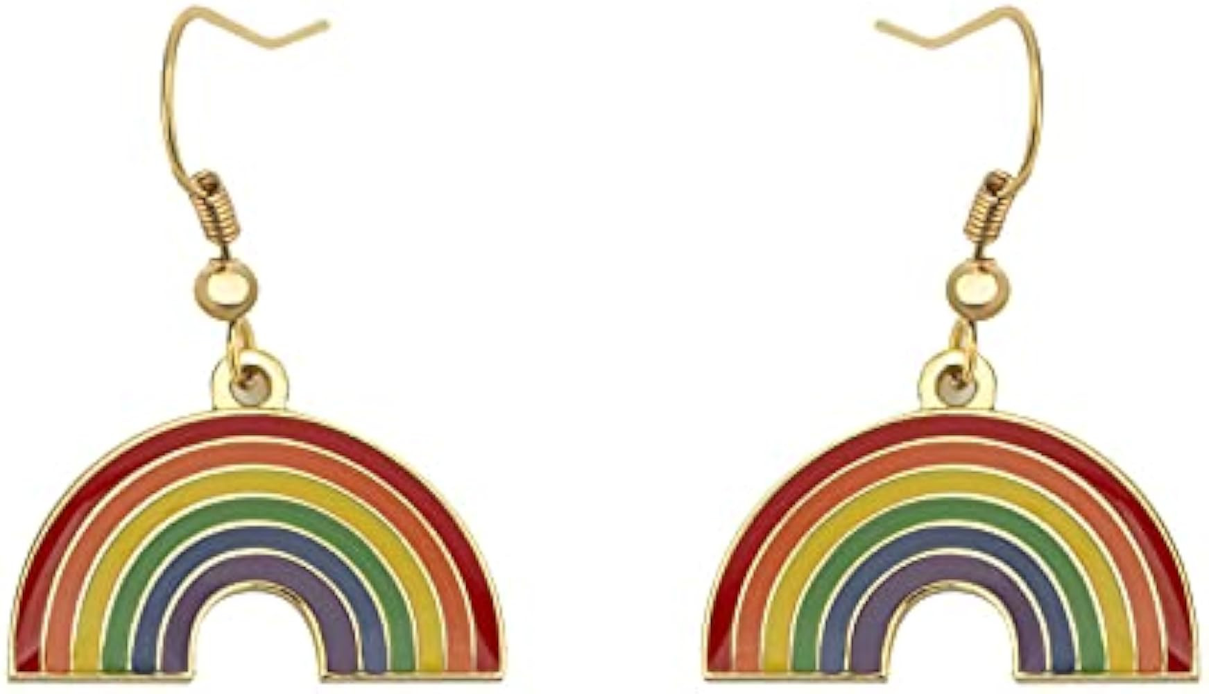 Heart Shape Pride Dangle Earrings Gay and Lesbian LGBT Pride Gifts Jewelry | Amazon (US)
