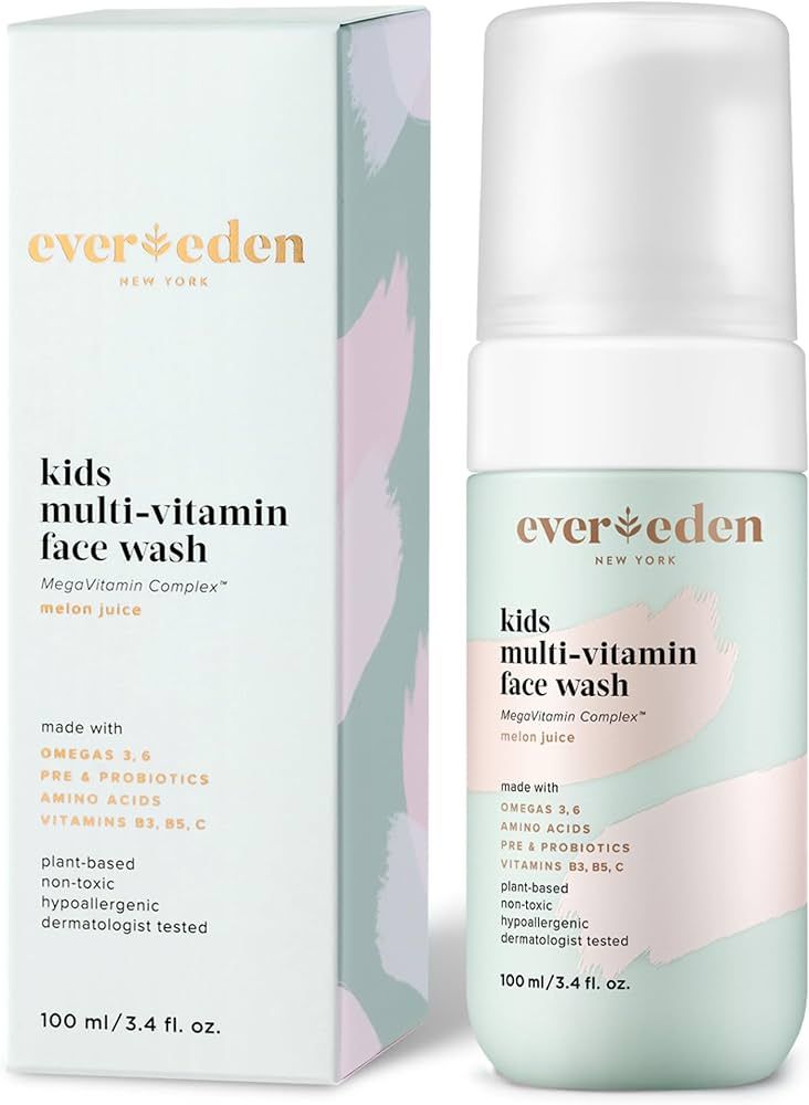 Evereden Kids Face Wash: Melon Juice, 3.4 fl oz. | Plant Based and Natural Skin Care | Clean and ... | Amazon (US)