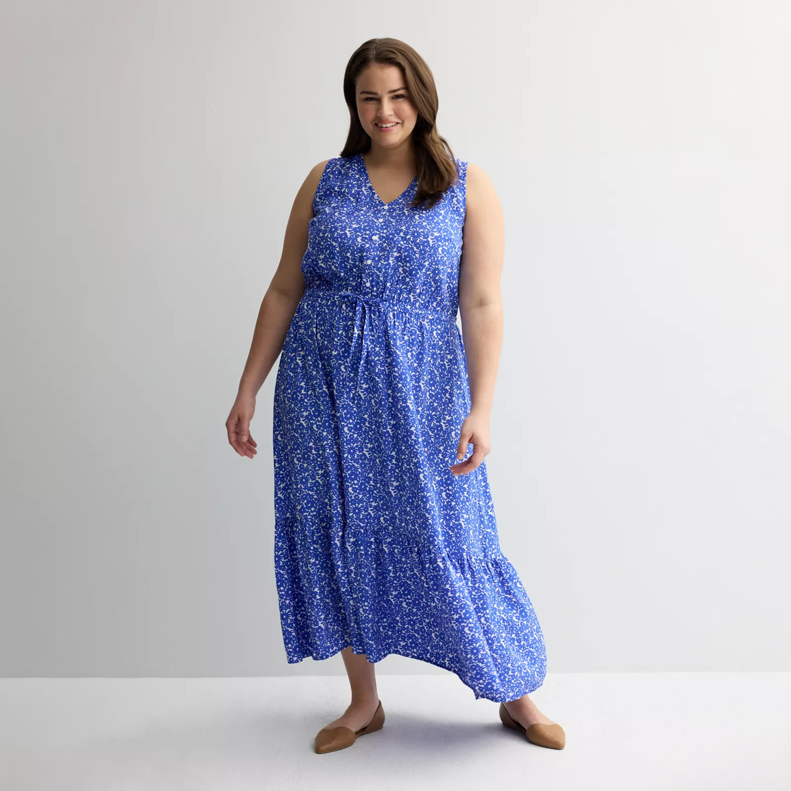 Plus Size Sonoma Goods For Life® Femme Button Bodice Maxi Dress | Kohl's