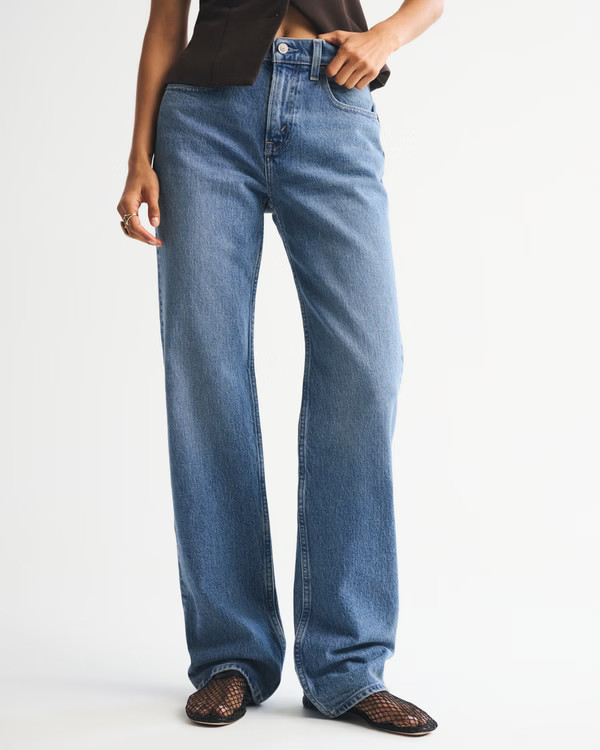 Women's High Rise 90s Relaxed Jean | Women's | Abercrombie.com | Abercrombie & Fitch (US)