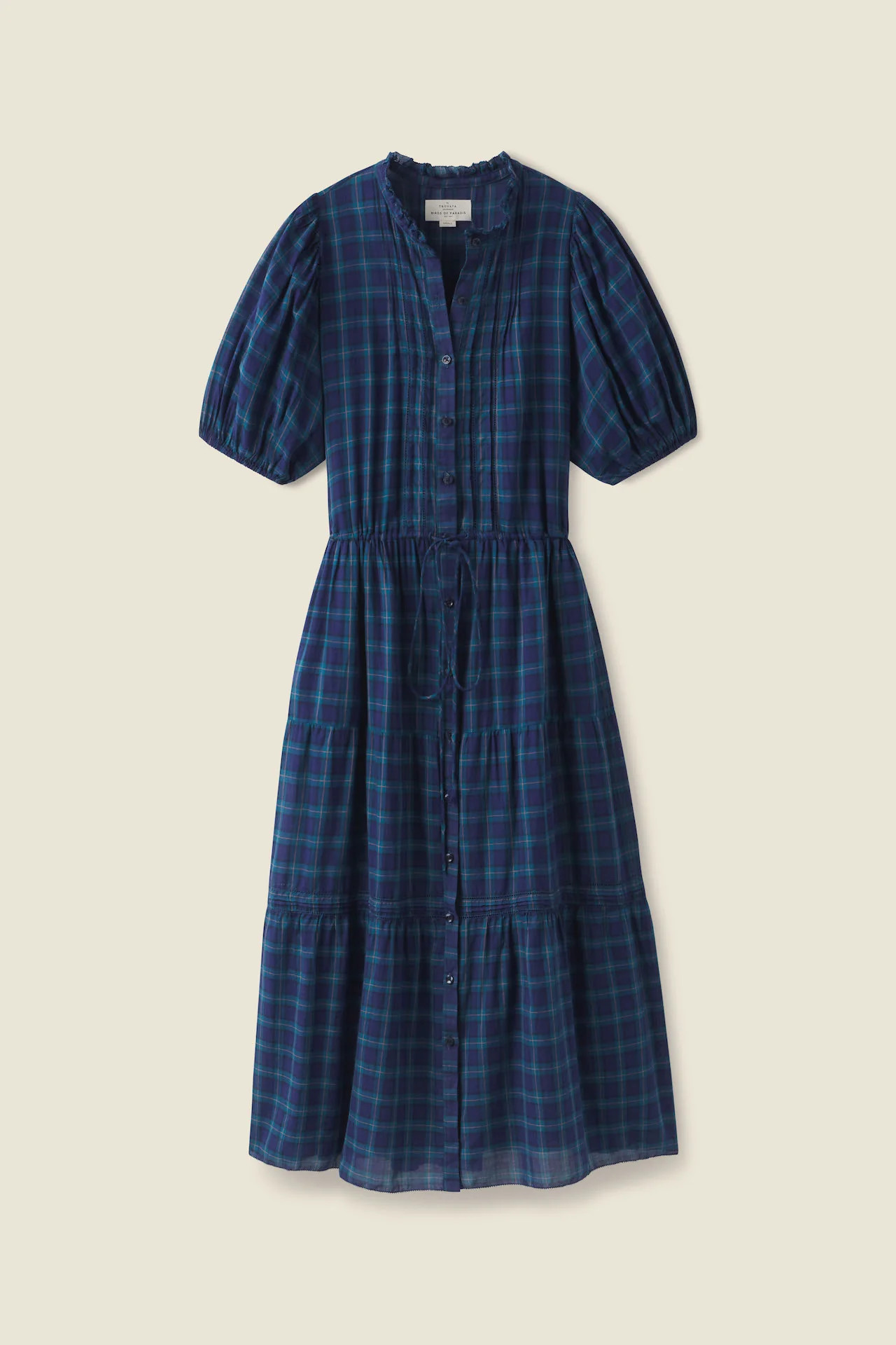 Hildie Dress Oceanside Plaid | TROVATA