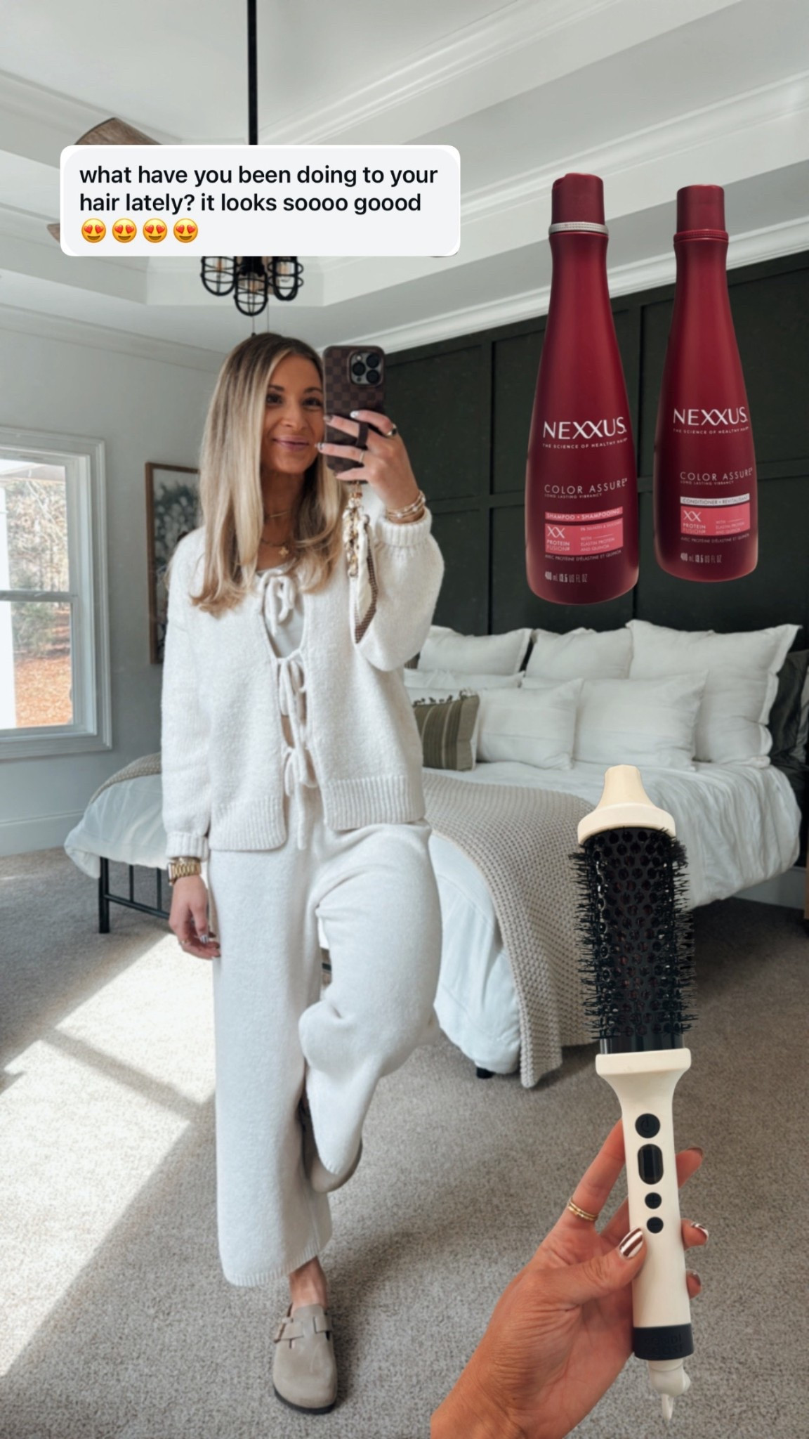 The sweetest message 🥹 This Nexxus shampoo + conditioner and Bondi Boost infrared brush has been so good for my hair!! 

#LTKU #LTKBeauty #LTKFindsUnder50