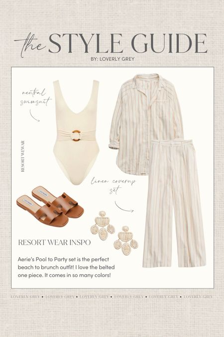 The Arie Pool to Party set is the perfect beach outfit! I love the neutral stripes 👏

Loverly Grey, resort wear

#LTKswim #LTKSeasonal #LTKstyletip
