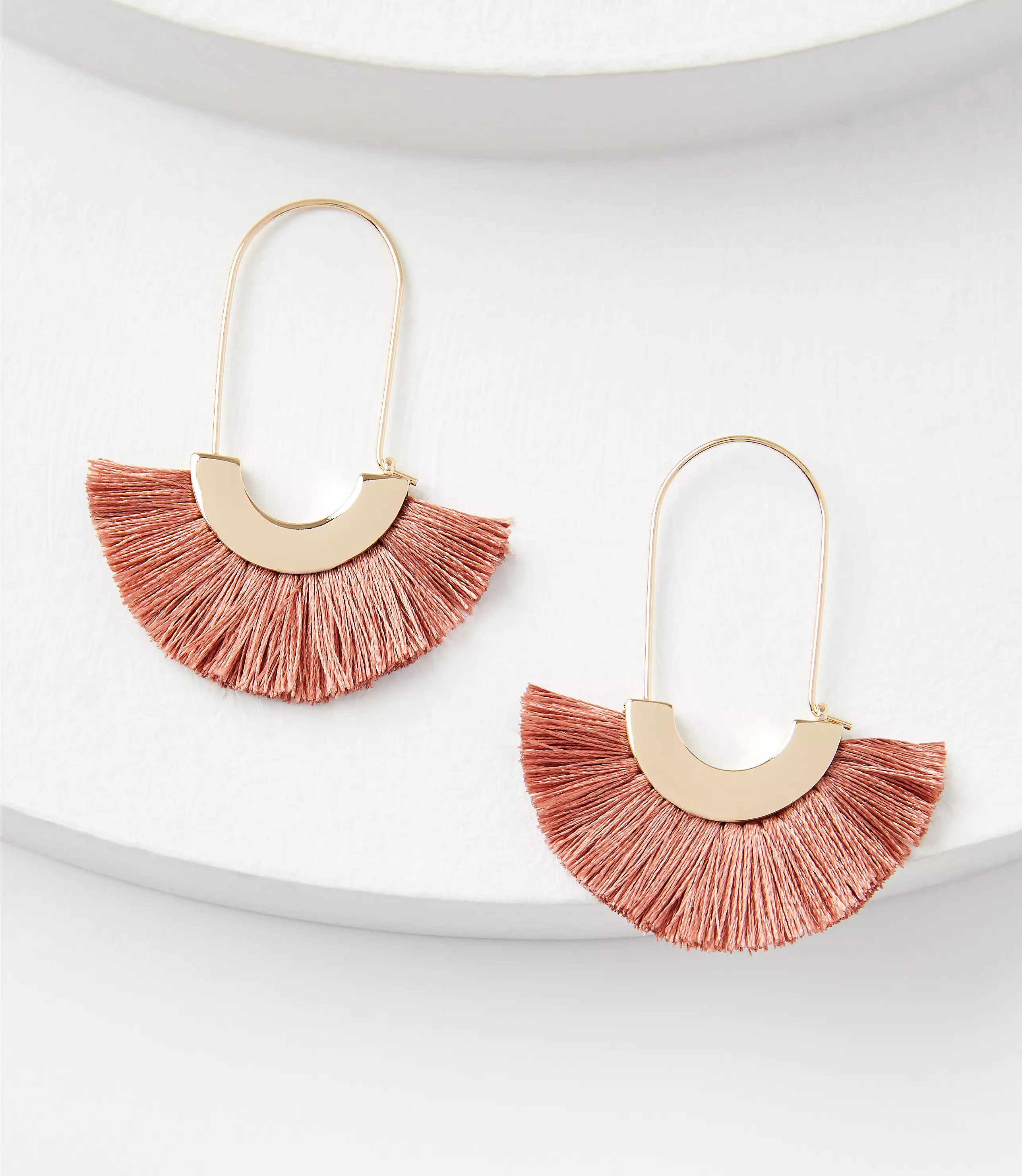 Crescent Fringe Earrings | LOFT