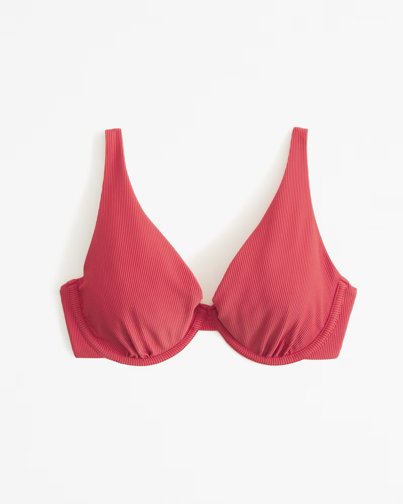 Women's Curve Love High Apex Underwire Bikini Top | Women's Swimwear | Abercrombie.com | Abercrombie & Fitch (US)
