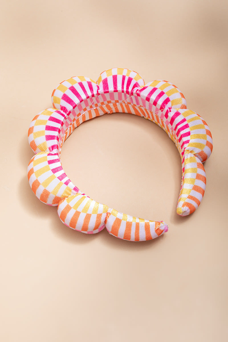 Summer Striped Puffy Headband | Francesca's