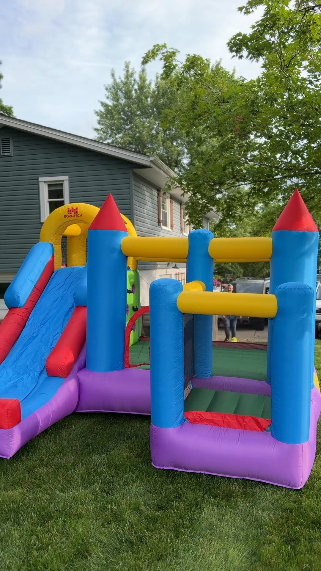New bounce house for the kiddos! 🙌🏼 this one comes with a blower!!!! BEST DEAL! On major sale and Oliver has been begging everyday to have it up, perfect summer backyard fun!!!! 

This one has the slide, a rock wall, a basketball hoop, bounce area & a ball pit for Evie Lou! It’s so fun!!! 

Toddler favorites, toddler fun, bounce house, inflatables, ball pit 

#LTKKids #LTKSaleAlert #LTKSeasonal