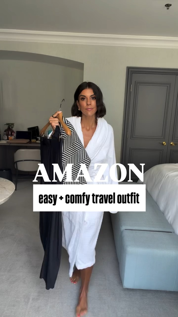 Amazon travel outfit! I’m 5’5 and in size xs in tank and pants. Size small in sweater.

#LTKdayinmylife #LTKTravel #LTKootd