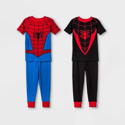 Toddler Boys' 4pc Spider-Man Pajama Set - Red | Target