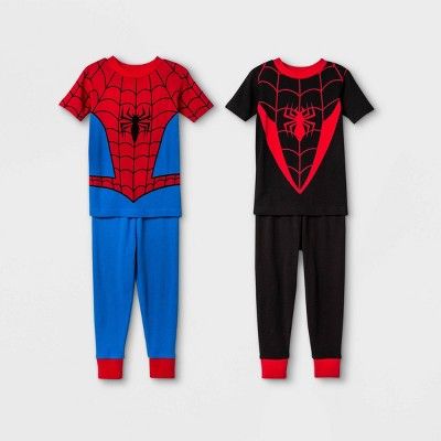 Toddler Boys' 4pc Spider-Man Pajama Set - Red | Target