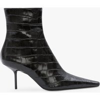 Victoria Beckham Sloan Stiletto Boot In Embossed Black Leather - Size 40 UK | Victoria Beckham US