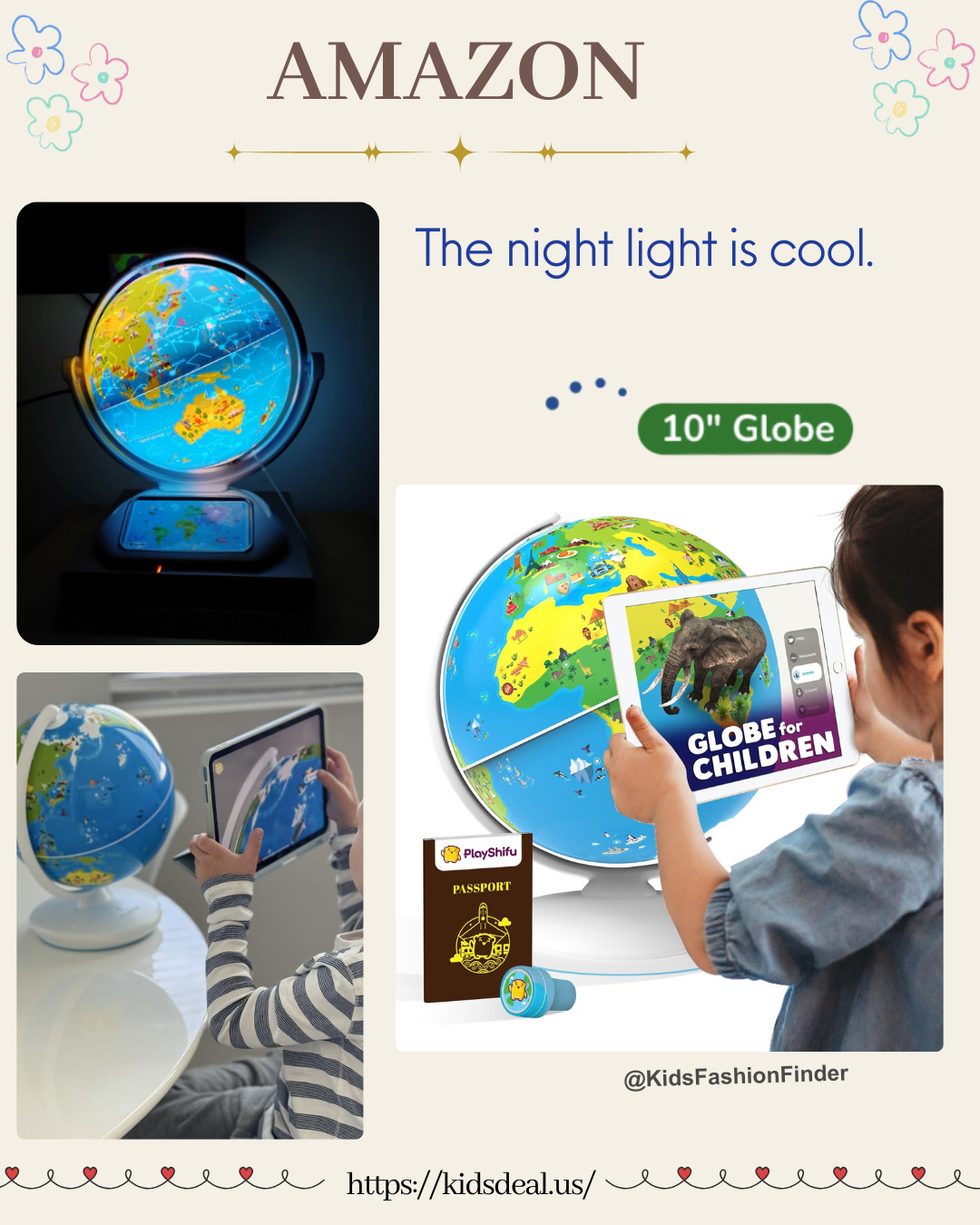 🌍✨ Travel the world without leaving home! 

This interactive AR globe turns learning into a global adventure 🌎

💫 With 1000+ fun facts & games, kids can explore animals, landmarks, and cultures from every corner of the world! 🐘🗽🎡

Perfect for little explorers ages 4–10, it comes with a cute passport & stickers so they can collect stamps while learning. 

Just download the free Orboot App and start your journey! 🎒📱

#ARGlobe #STEMToys #KidsLearningFun #EducationalToys #HolidayGiftIdeas #SmartKids #InteractiveLearning #GiftForKids #PlayToLearn #LittleExplorers #ChristmasGiftGuide #MomApproved #ParentingTips #KidsToys #LearningThroughPlay #Edutainment 

 

#LTKGiftGuide #LTKKids #LTKFamily