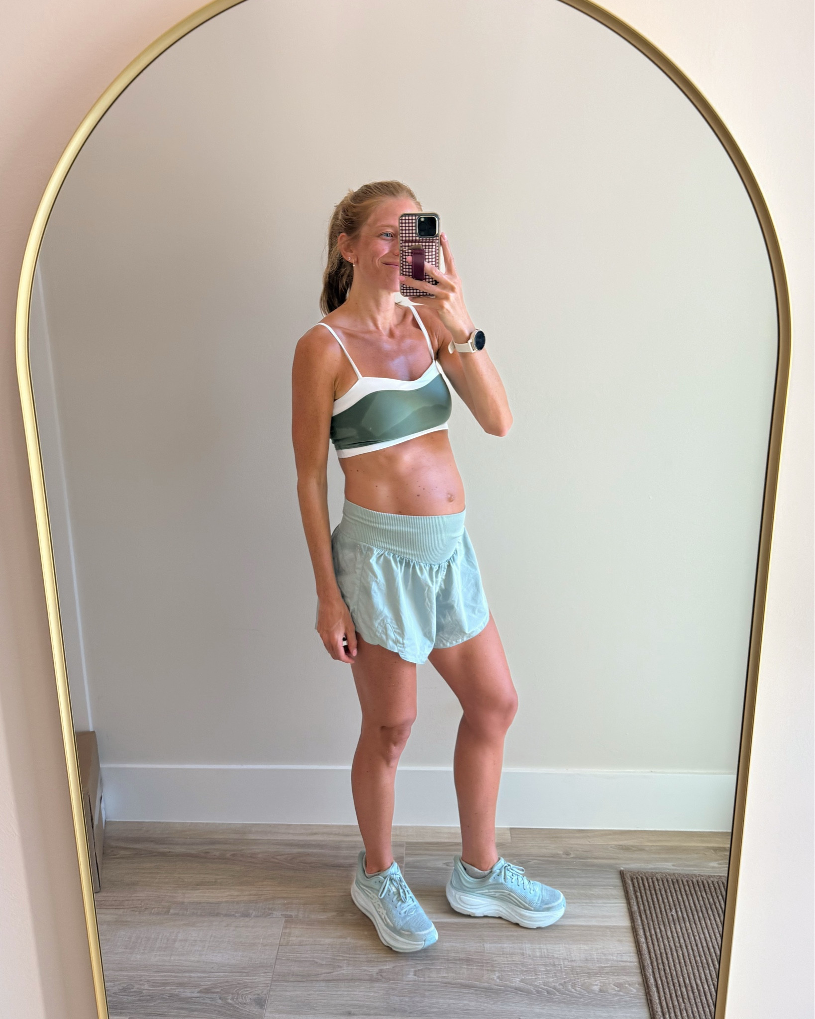 My running outfit today while pregnant. Shorts are bump friendly and so stretchy I haven’t needed to size up for pregnancy!! Wearing my usual medium in both top and bottoms (adjustable straps in top)




@abercrombie running gear, bump outfits, active set, running shoes, running shorts 

#LTKActive #LTKfitnessgoals #LTKBump