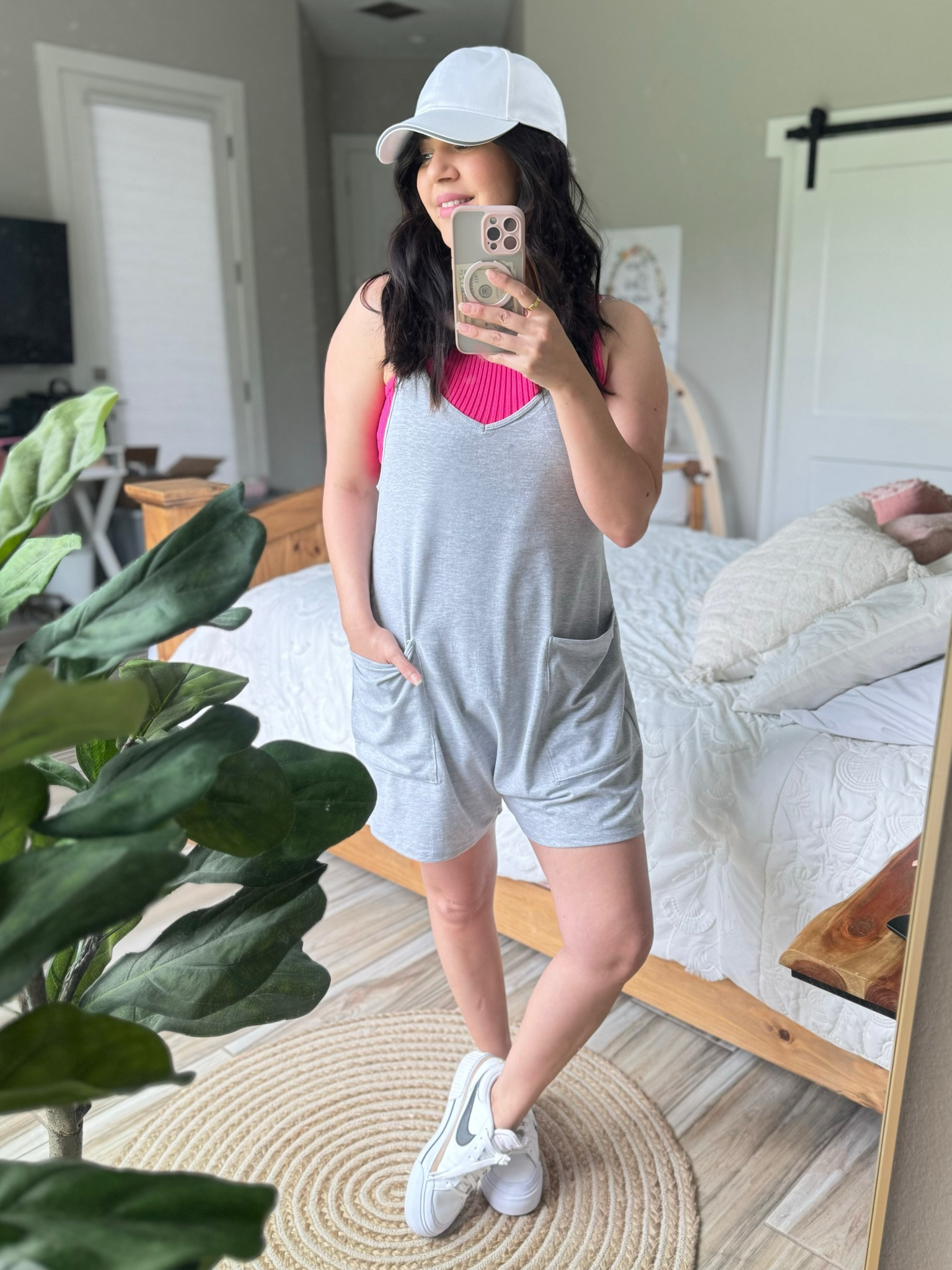 Outfit of the day! 2 months postpartum. 5’4” 146 lbs wearing small in the romper and medium in the top. Thank you for shopping with me. Stay blessed! #postpartumjourney #mommystyle 


#LTKfindsunder50 #LTKover40