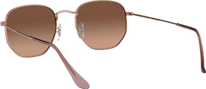 54mm Gradient Hexagonal Sunglasses | Nordstrom