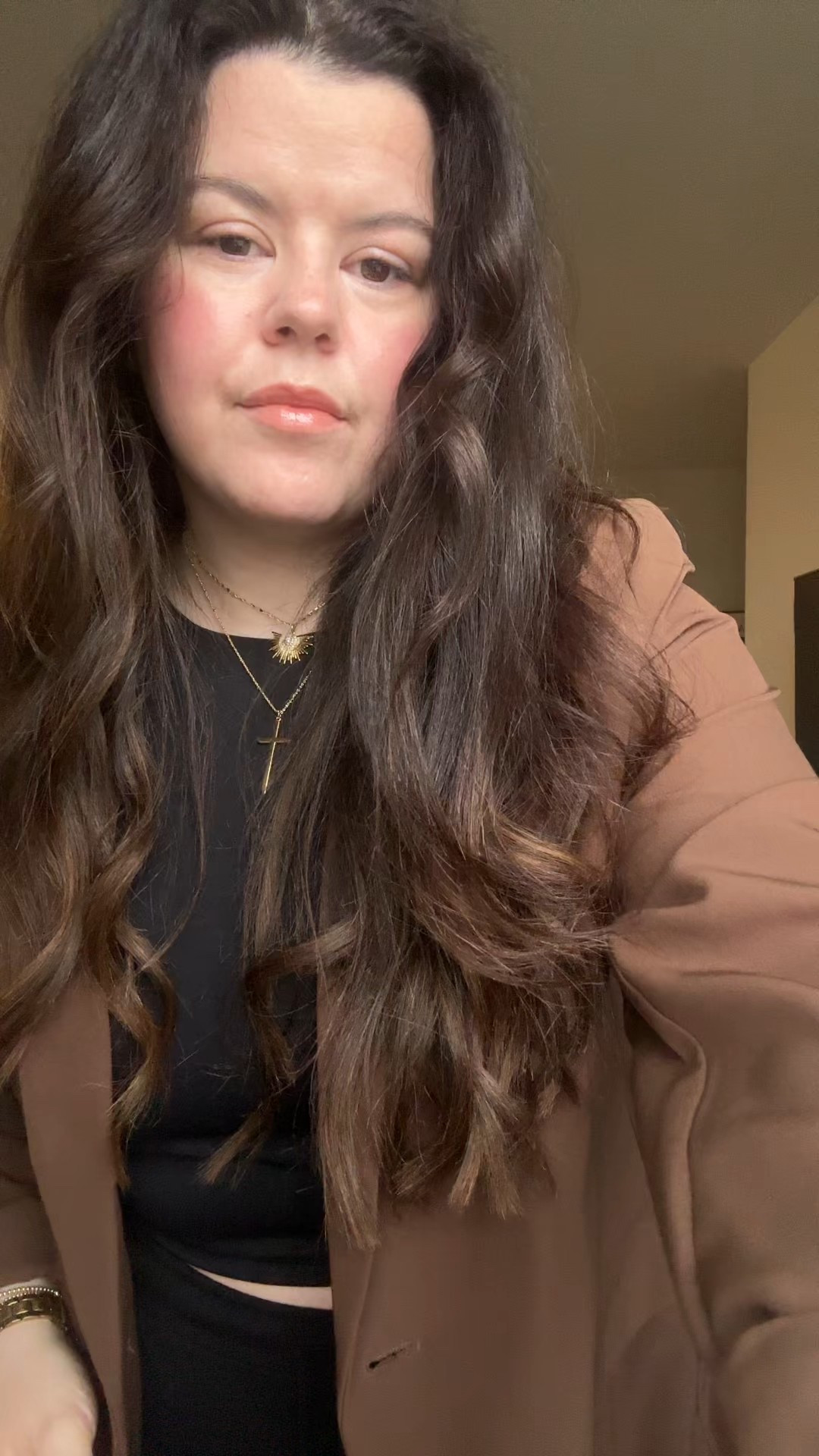 XXL in blazer 
Large in pants 

#LTKMidsize #LTKBeauty #LTKSeasonal