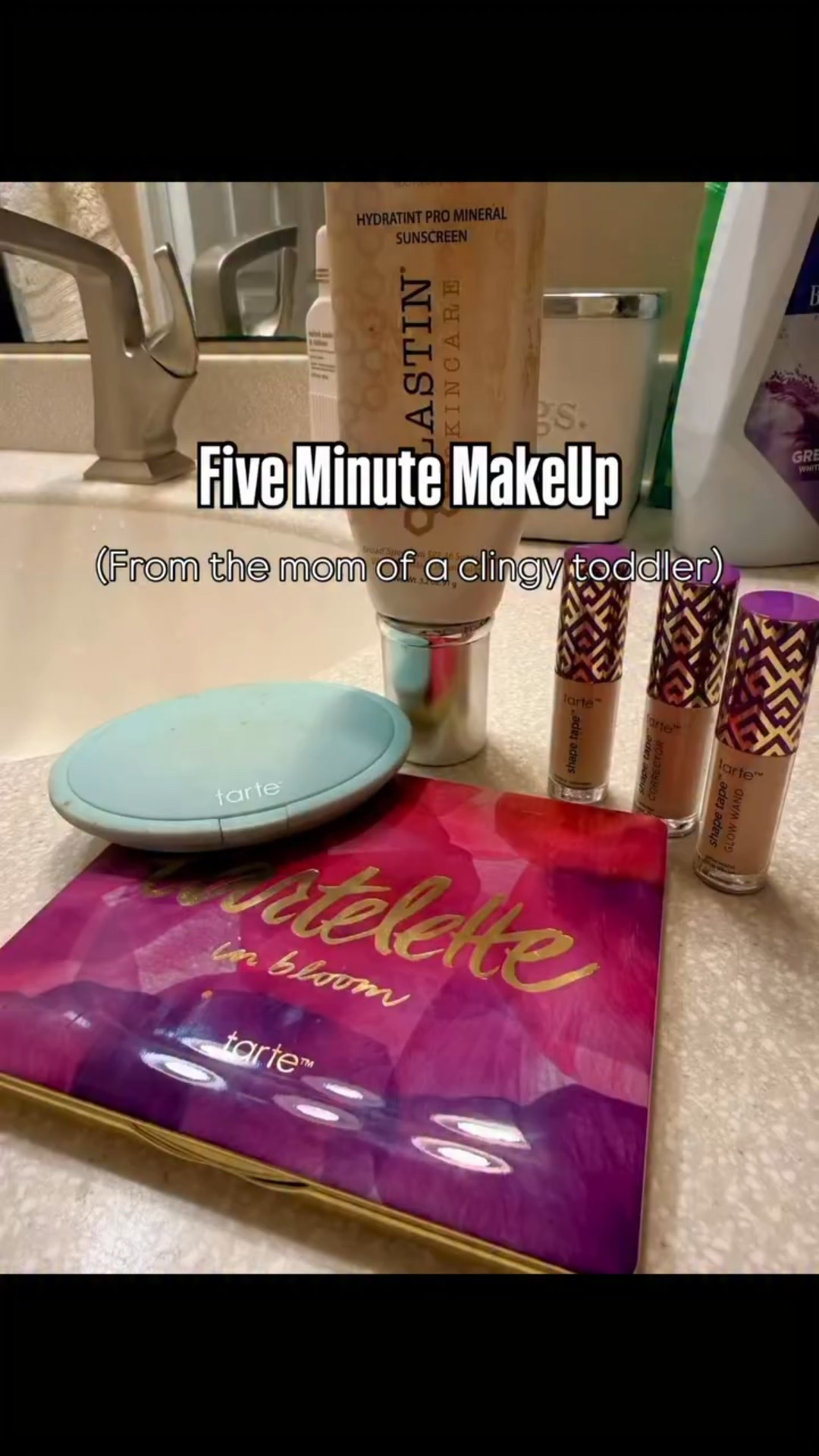 If you’ve ever done your makeup with a toddler on your hip or watching you from the toilet…this one’s for you 😅

I don’t have time for a full routine, but I do have time for these 4 ride-or-dies that make me feel human in under 5 minutes:

✨ Alastin Tinted Moisturizer - lightweight, glowy + SPF
✨ Tarte Shape Tape Trio (cover, lift, brighten = done)
✨ Cream blush for a quick flush + easy swipe with fingers
✨ Tartlette eyeshadow palette — just one neutral swipe + go

Real talk? Some mornings, makeup isn’t about “looking good.”
It’s about feeling like myself for 5 minutes before the day takes over.

⸻
#workingmomlife #5minutemakeup #momroutine #mombeautyhacks #tartemakeup #busymombeauty #mentalload #realmomlife #ltkmom #ltkbeautyfinds #everydaymakeup #tartefaves #momglowup #toddlermomlife #quickmakeuproutine #minimalmakeupforbusywomen

#LTKFindsUnder50 #LTKBeauty #LTKStyleTip
