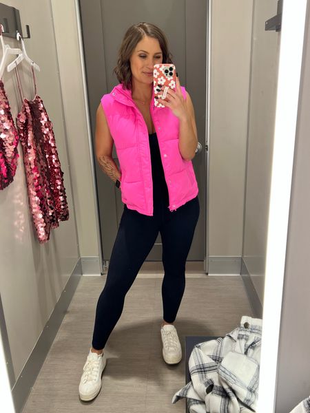 Obsessed with this pink puffer jacket. I’m wearing an XS  

#LTKSeasonal #LTKfitness #LTKHoliday