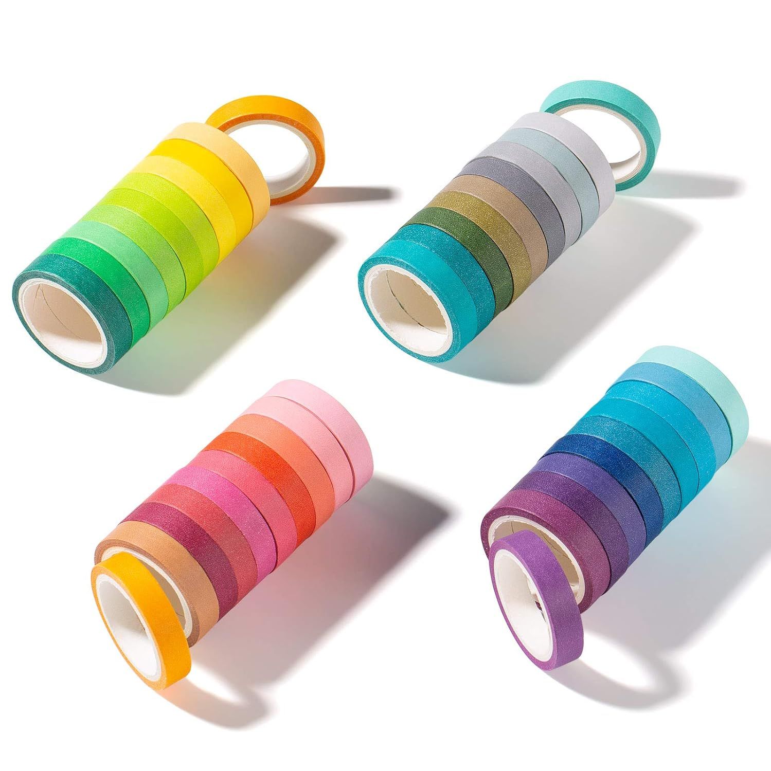 YI LIN Washi Tape Set,Colored Decorative Masking Tapes,40 Rolls Painters Tape,Art Supplies for Ki... | Amazon (US)