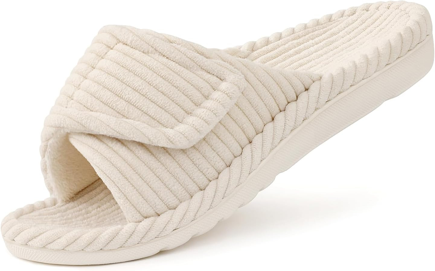 Litfun Orthopedic House Slippers for Women Adjustable Arch Support Indoor Slippers Open Toe Cordu... | Amazon (US)